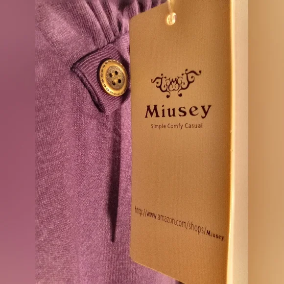 NWT Purple Medium Miusel Top - Picture 3 of 6
